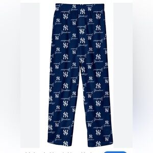New York Yankees team logo pajama Pants size large baseball PJ sideline Apparel